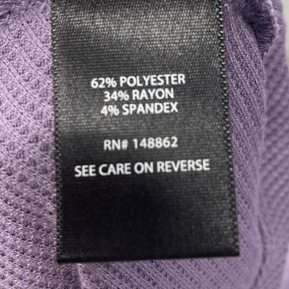 Torrid Waffle Knit Mini Dress Long Sleeve Skater Fit & Flare Scoopneck Purple 2X - Picture 8 of 9